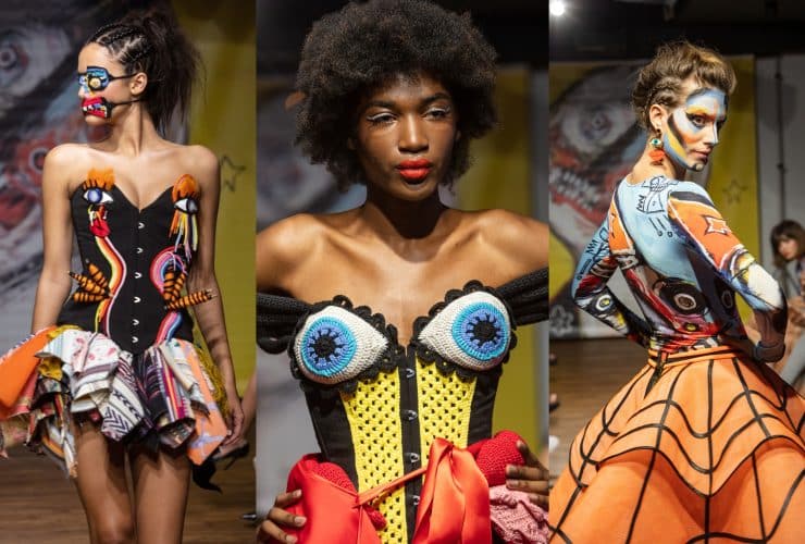 ghd responsable de los looks de cabello en el desfile de Maya Hansen BeFunky collage 30 2 6 BeFunky collage 30 2