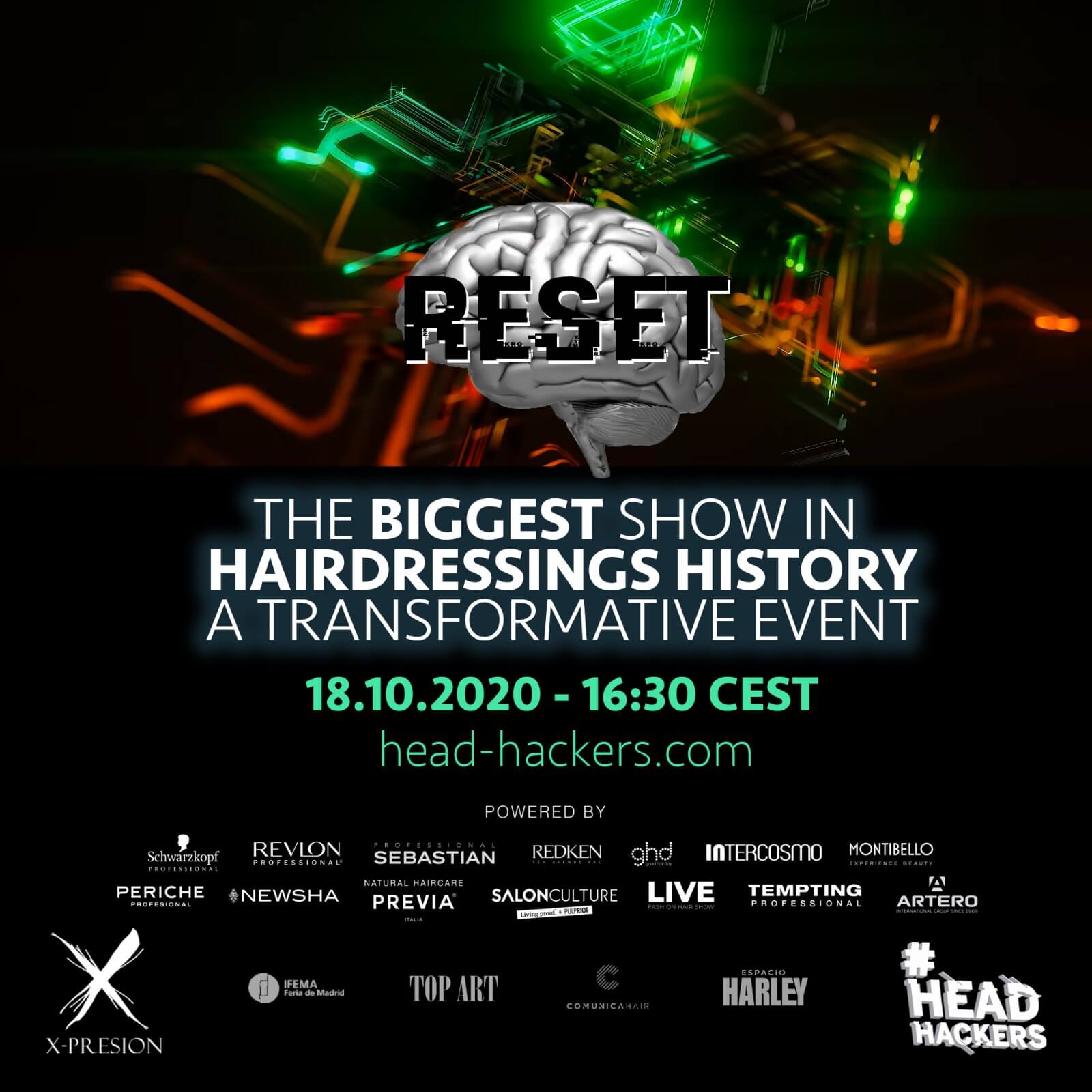 BIENVENIDOS AL MAYOR ESPECTÁCULO DE LA HISTORIA DE LA PELUQUERÍA COVER RESET 1 1 1 COVER RESET 1 1