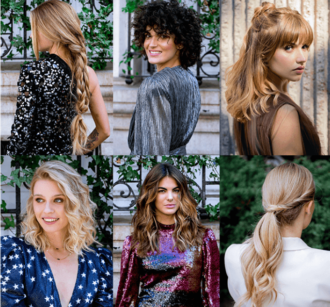 Peinados para Nochevieja  80 ideas glamorosas de peinados de fiesta para  mujeres