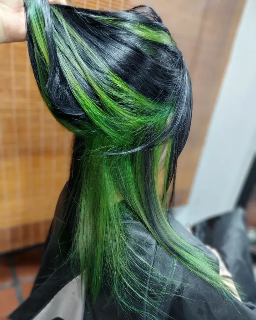 verde mechas
