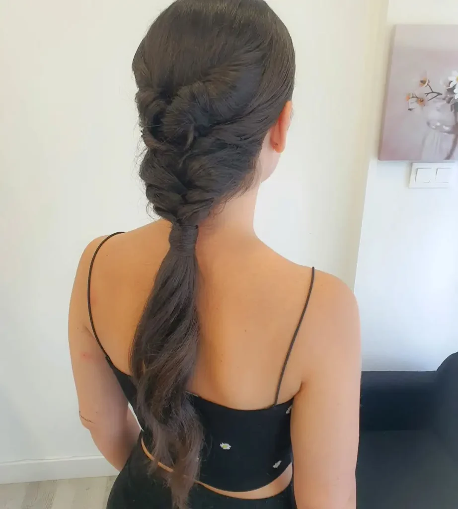 trenzas con pelo largo