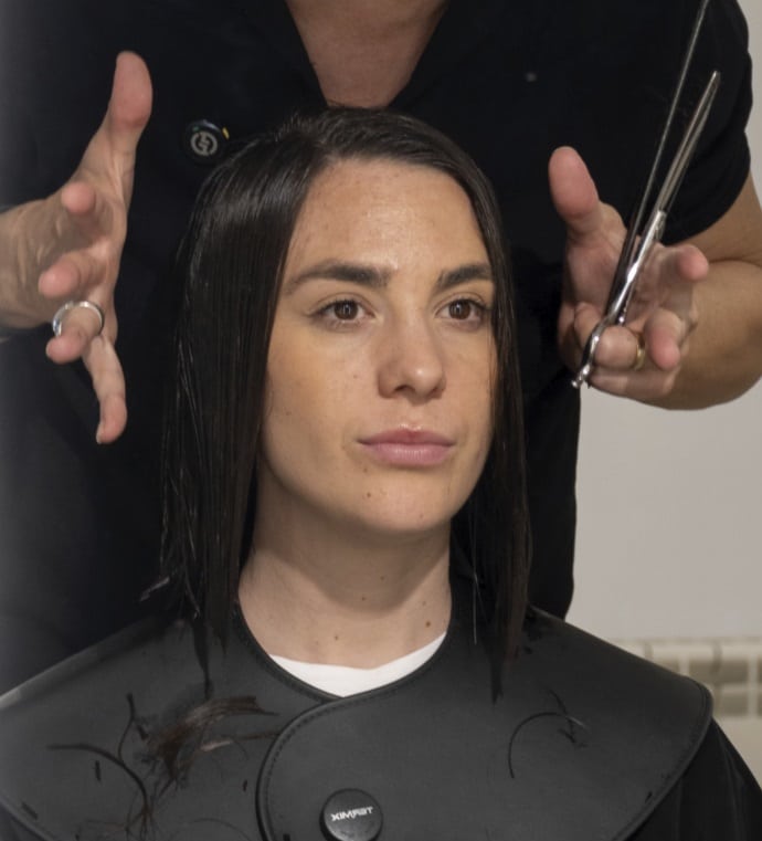 Transformación capilar de 'long' a bob long a bob 3 4 long a bob 3