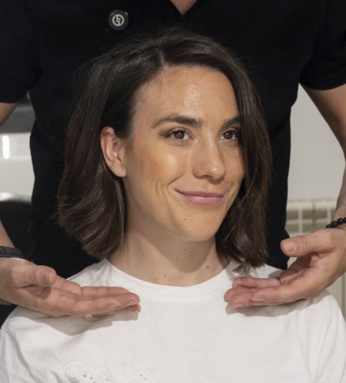 Transformación capilar de 'long' a bob long a bob 4 5 long a bob 4