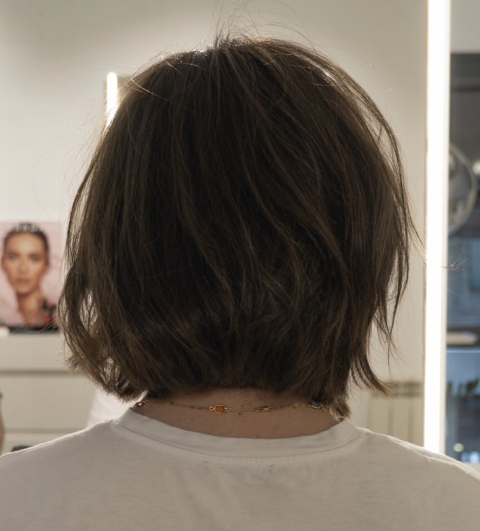 Transformación capilar de 'long' a bob long a bob 5 6 long a bob 5