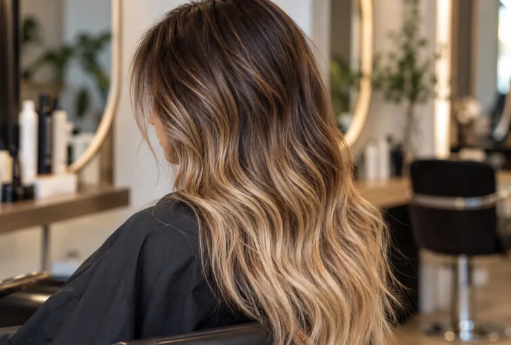 Babyllage: la técnica de color que fusiona babylights y balayage degradado melena larga web 30 técnica de coloración Babyllage, degradado entre babylights y balayage